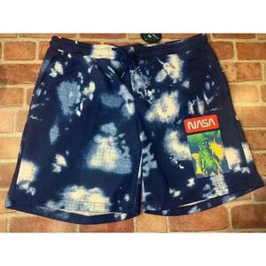 New Mens Hyper Space Fleece Shorts sz XL Nasa